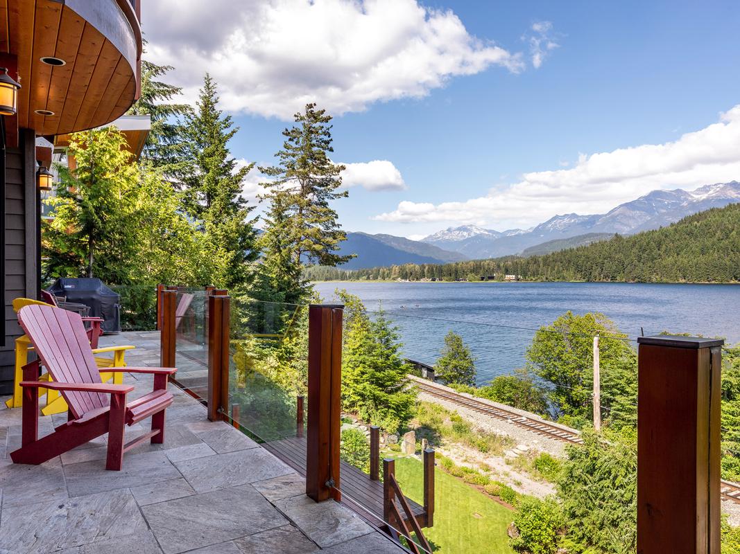 View of Kinbasket Lake from the resort